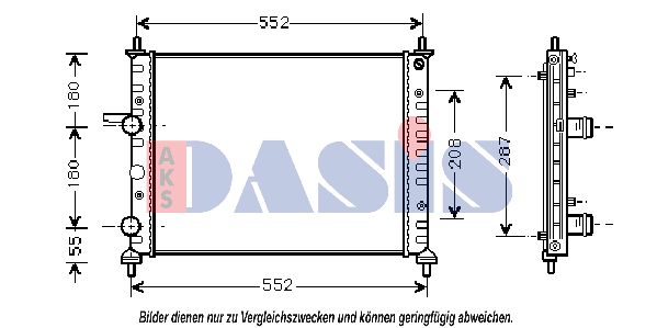 AKS DASIS Radiators, Motora dzesēšanas sistēma 080023N